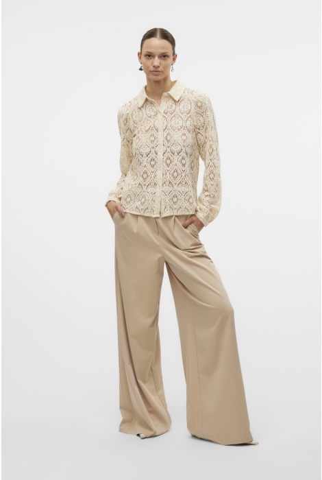 Vero Moda vmobena l/s lace shirt wvn btq