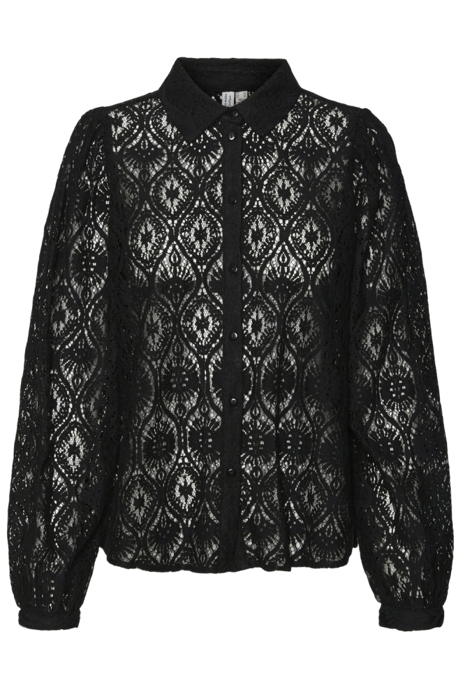 VMOBENA L/S LACE SHIRT WVN BTQ 10316280 BLACK