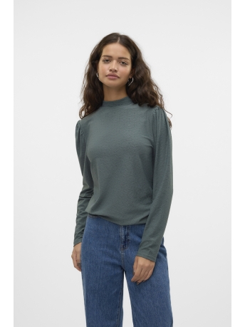 Vero Moda T-shirt VMPAULINE LS TOP GA JRS BF 10315660 BALSAM GREEN