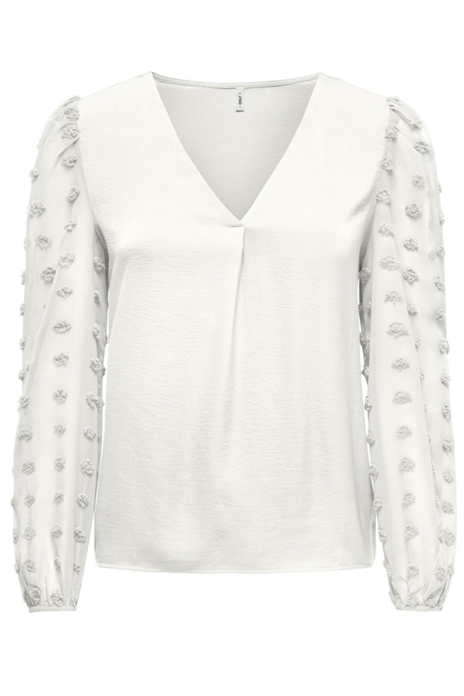 ONLEMERY LIFE L/S MIX TOP BOX JRS 15330738 CLOUD DANCER