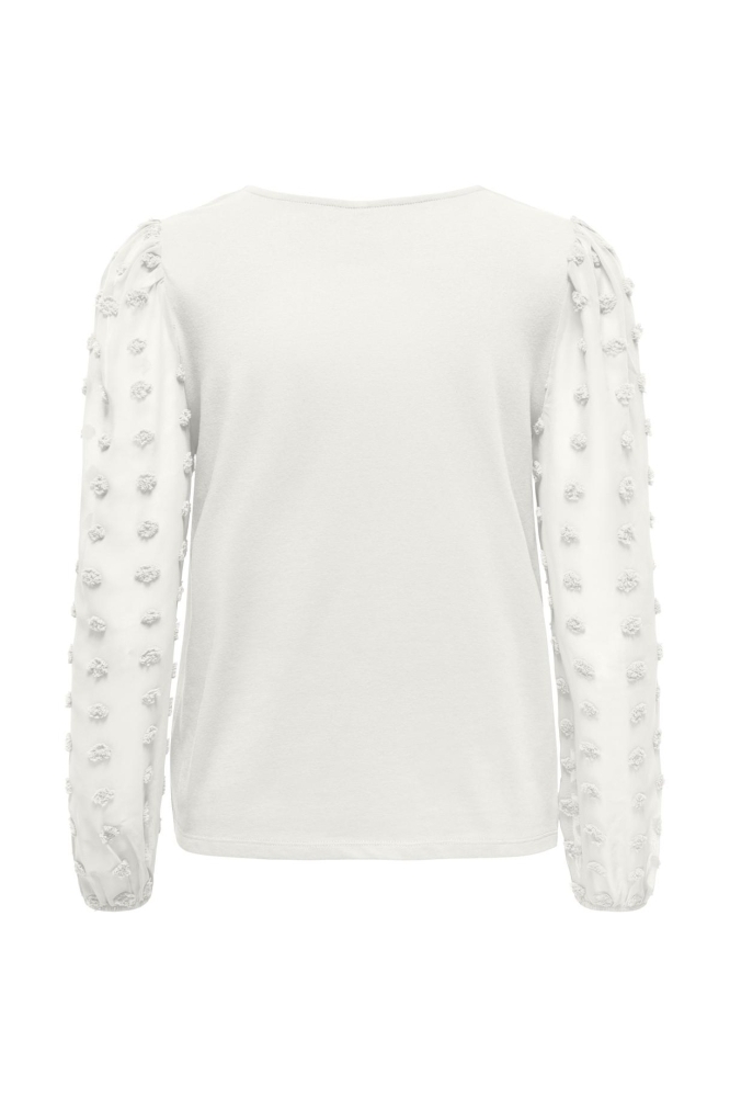 ONLEMERY LIFE L/S MIX TOP BOX JRS 15330738 CLOUD DANCER