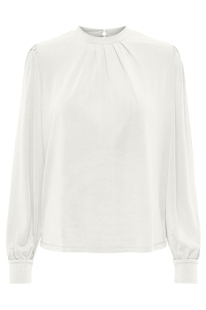 ONLFREE LIFE L/S MODAL HIGHNECK TOP 15303795 Cloud Dancer