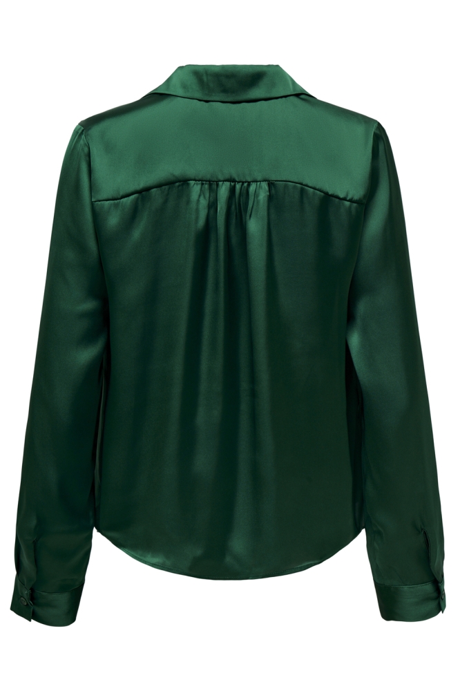 ONLZORA LS V-NECK COLLAR TOP WVN 15303375 EVERGREEN