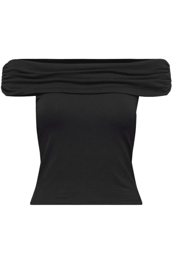 ONLLIVE LOVE S/L OFF SHOULDER TOP C 15338616 BLACK