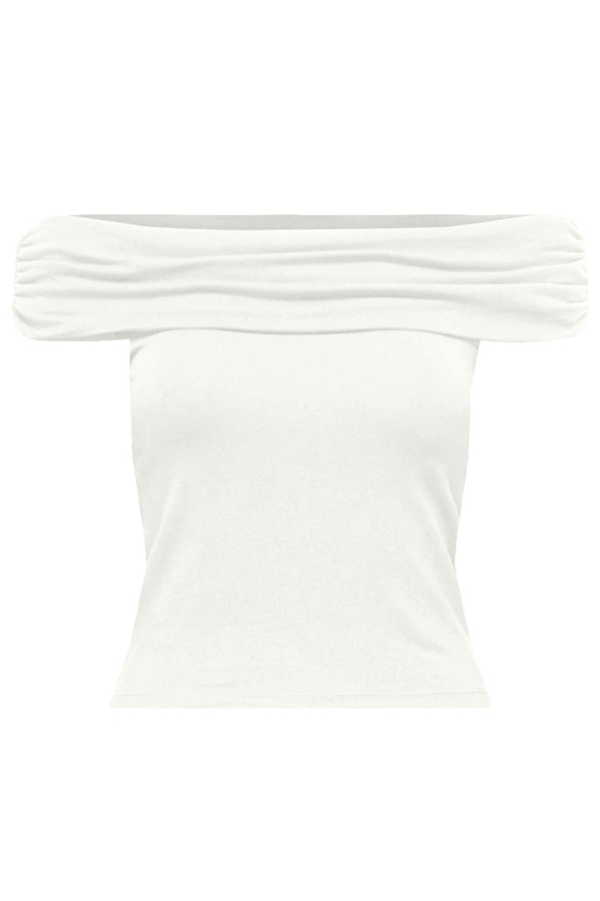 ONLLIVE LOVE S/L OFF SHOULDER TOP C 15338616 WHITE