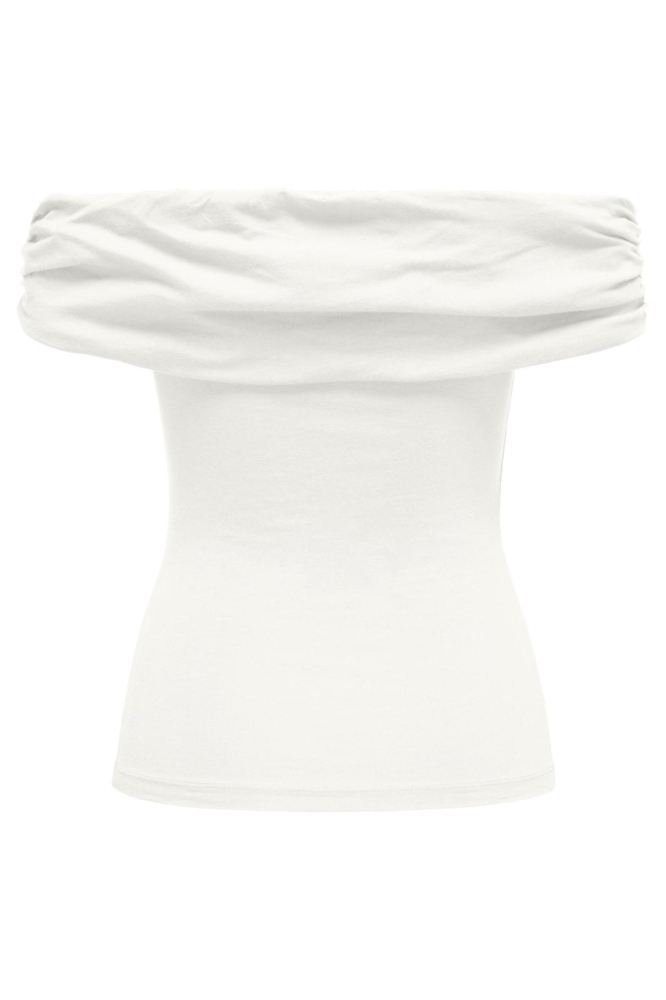 ONLLIVE LOVE S/L OFF SHOULDER TOP C 15338616 WHITE