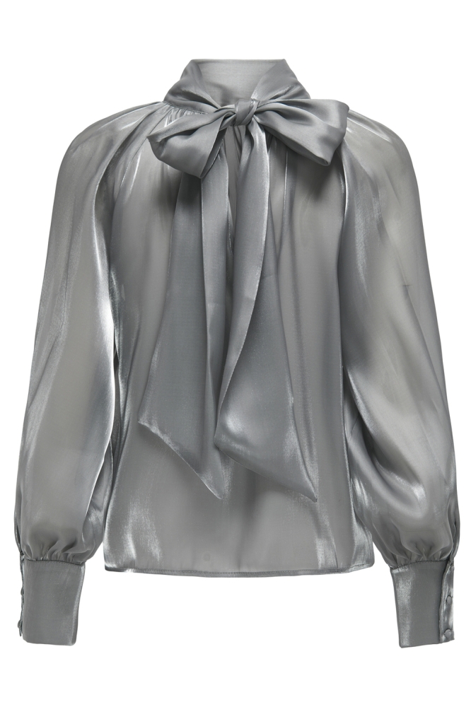 JDYDANI L/S BOW TOP WVN 15335455 Silver