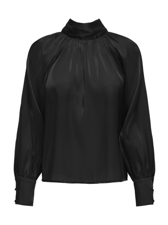 Jacqueline de Yong Blouse JDYDANI L/S BOW TOP WVN 15335455 Black