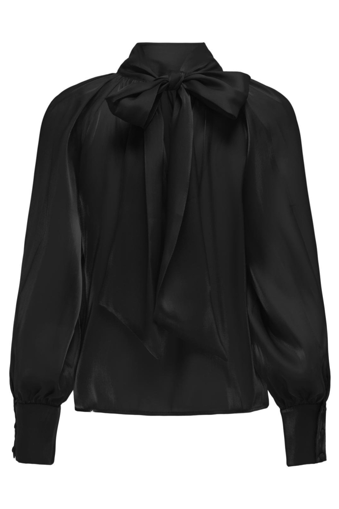 JDYDANI L/S BOW TOP WVN 15335455 Black