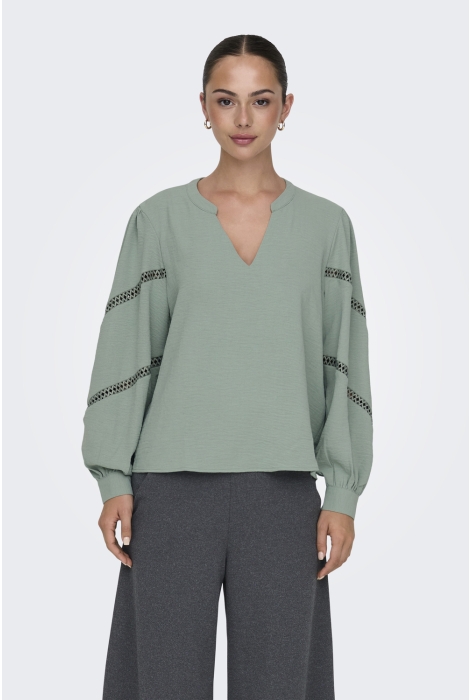 Jacqueline de Yong jdylion l/s v-neck volume top wvn