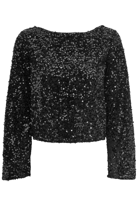 Jacqueline de Yong jdysara l/s bow sequins top jrs