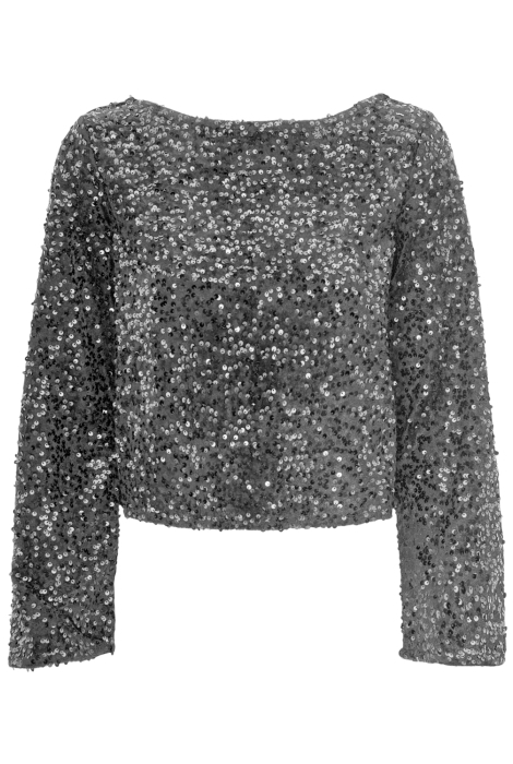 Jacqueline de Yong jdysara l/s bow sequins top jrs