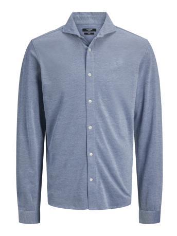 Jack & Jones Overhemd JPRBLALANCE PIQUE L/S SHIRT SMU 12269800 Chambray Blue/SLIM FIT