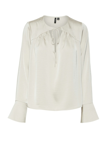 Vero Moda Blouse VMMARY LS STRING TOP WVN GA 10320137 Pumice Stone