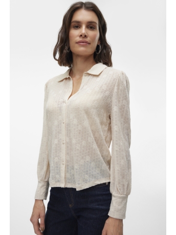 Vero Moda Blouse VMALICE LS SHIRT JRS BOO 10320259 PUMICE STONE