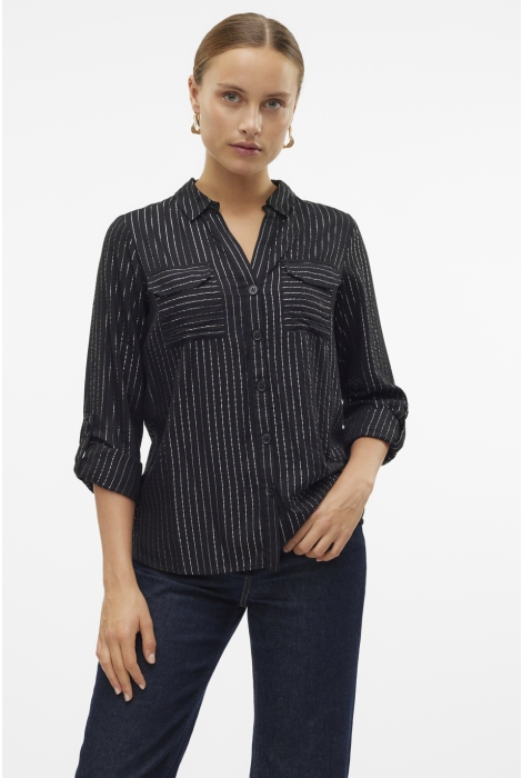 Vero Moda vmbumpy ls glitter shirt wvn ga noo