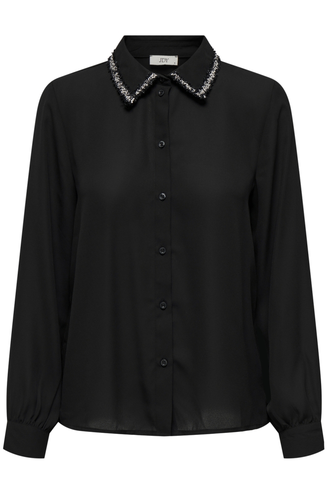 JDYAYA L/S DETAIL SHIRT WVN 15336885 BLACK