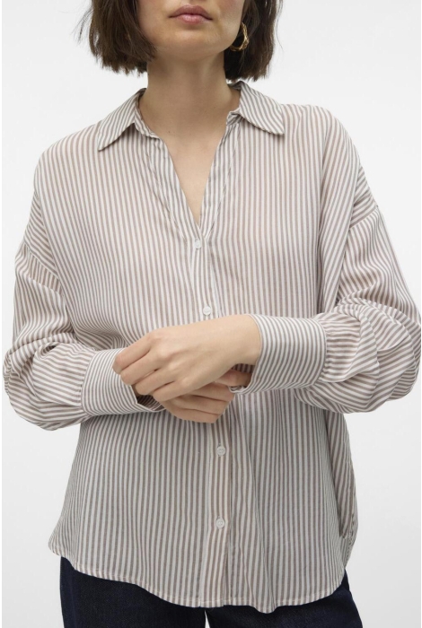 Vero Moda vmbumpy l/s oversize shirt wvn ga