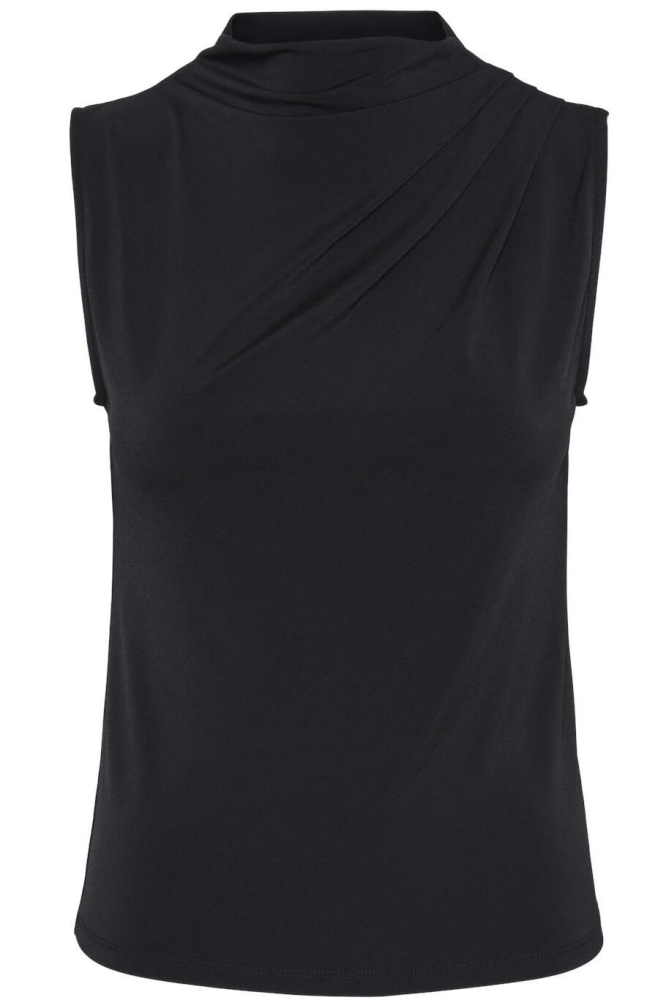 PCMADISON SL DRAPED TOP NOOS BC 17151143 BLACK