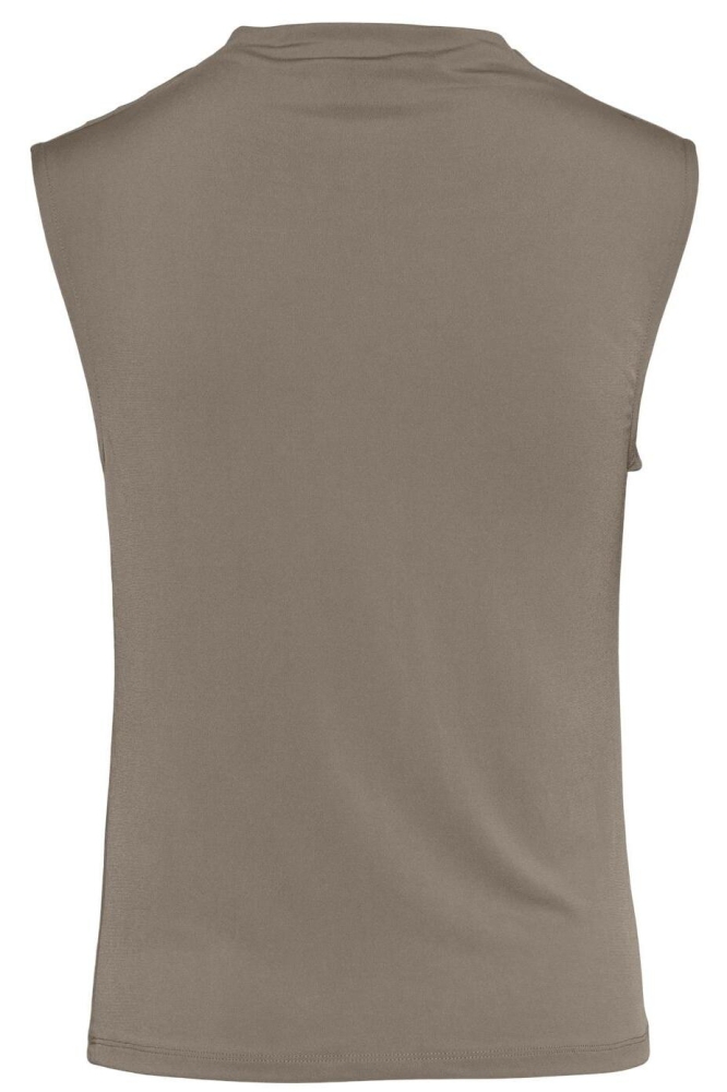 PCMADISON SL DRAPED TOP NOOS BC 17151143 TAUPE GRAY