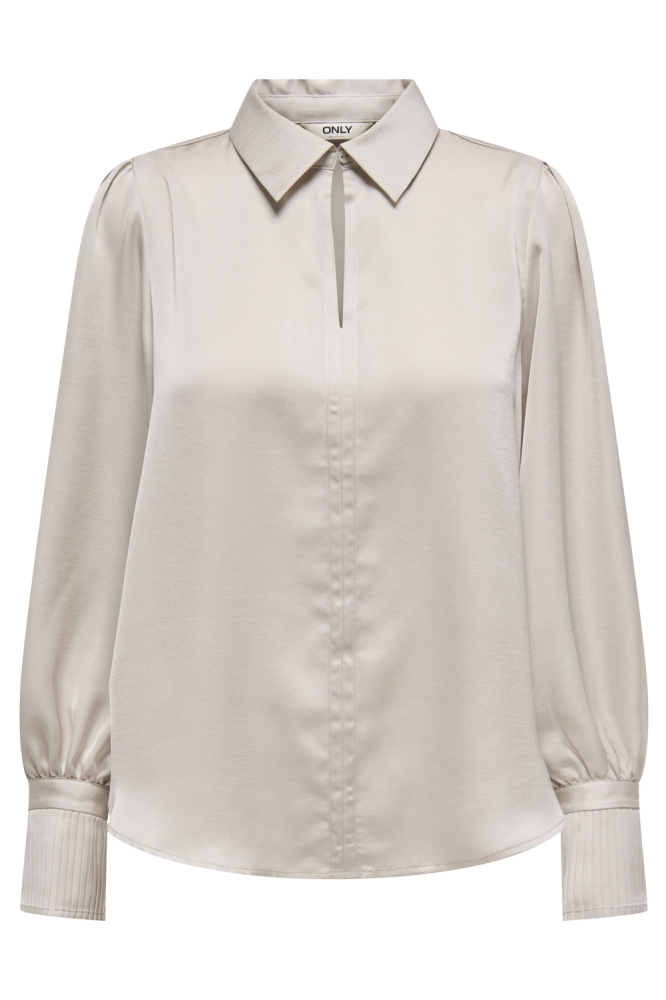 ONLSISTER LS PLEAT DETAIL SHIRT WVN 15344432 MOONBEAM