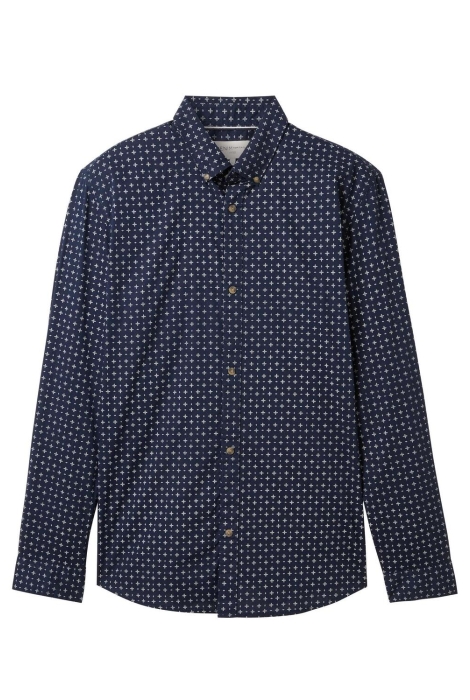 Tom Tailor fitted printed poplin shirt