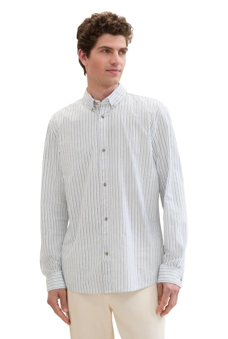 Tom Tailor fitted printed poplin shirt