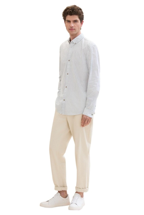 Tom Tailor fitted printed poplin shirt