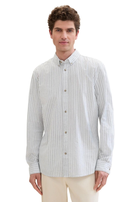 Tom Tailor fitted printed poplin shirt