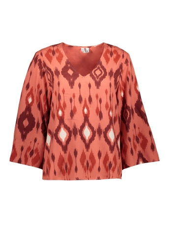 Vero Moda Blouse VMMILLE 3/4 V-NECK TOP WVN BTQ GA 10312667 Burnt Sienna/MILLE