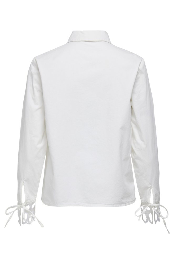 JDYMIMI L/S CUTOUT SHIRT WVN 15345329 WHITE