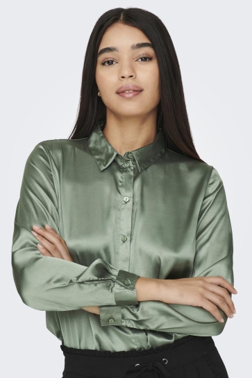 Jacqueline de Yong Blouse JDYFIFI L/S SHIRT WVN NOOS 15203504 SEA SPRAY