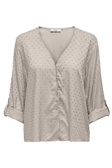 Jacqueline de Yong Blouse JDYDIANA LIFE 7/8 DOBBY SHIRT WVN N 15311720 Chateau Gray