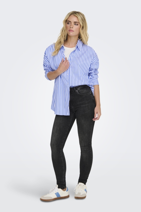 Jacqueline de Yong jdyvesper l/s loose striped shirt w