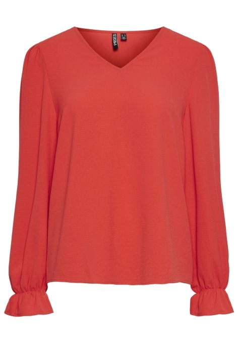 Pieces pctiffany ls v-neck top noos bc