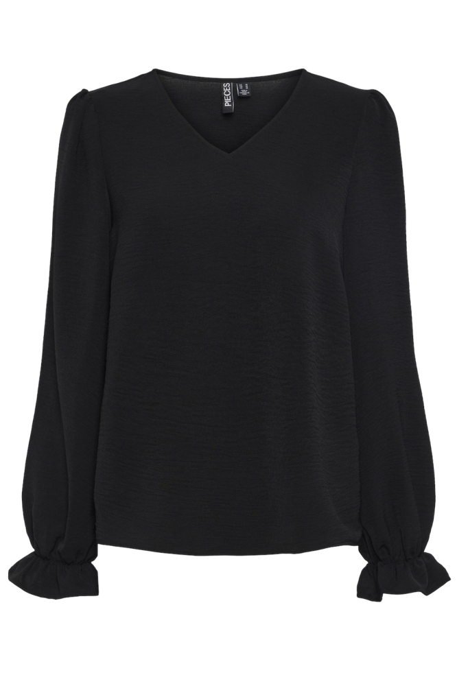 PCTIFFANY LS V-NECK TOP NOOS BC 17150984 BLACK