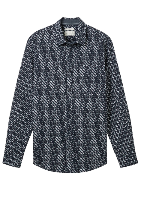 Tom Tailor fitted printed stretch shirt