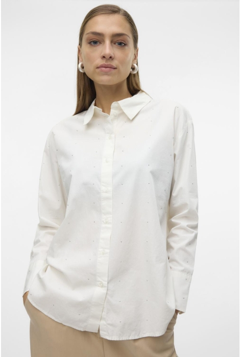 Vero Moda vmcharlotte stud ls shirt wvn ga