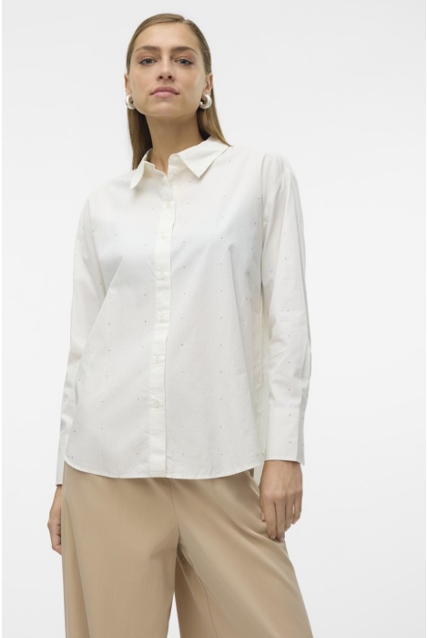 Vero Moda vmcharlotte stud ls shirt wvn ga