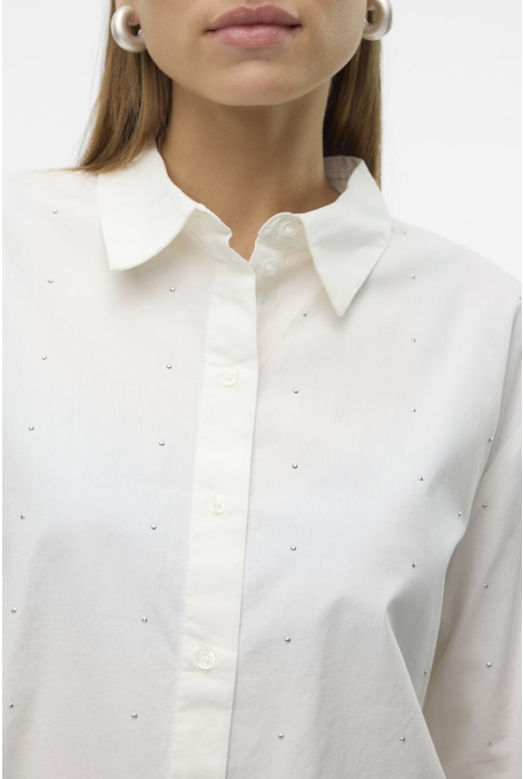 Vero Moda vmcharlotte stud ls shirt wvn ga