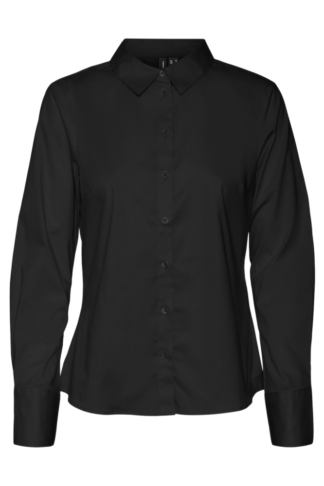 VMANNA LS FITTED SHIRT WVN GA NOOS 10318701 BLACK