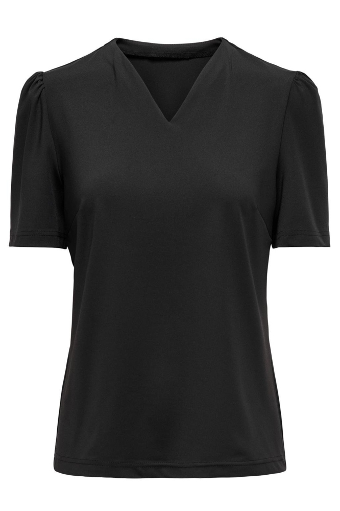 ONLANIE SS V-NECK TOP PNT 15342504 Black