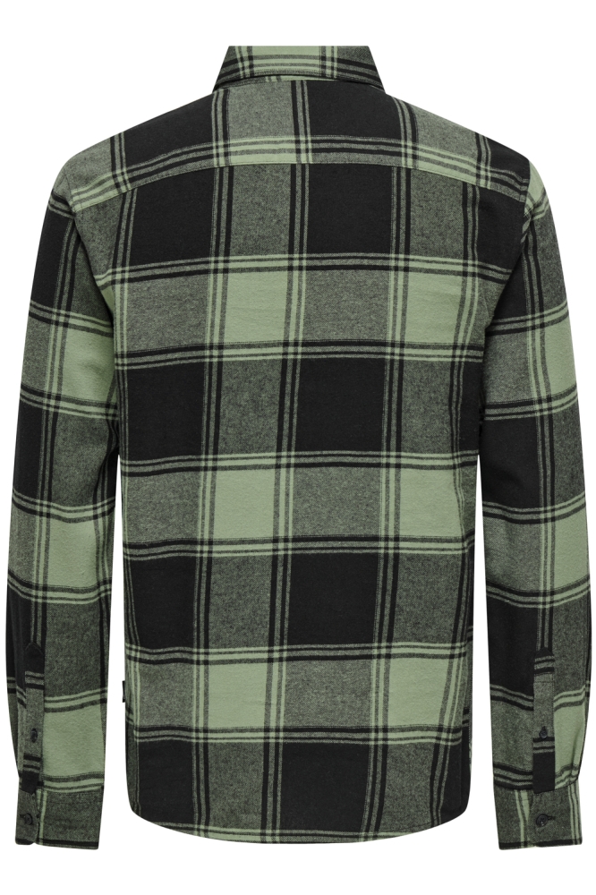 ONSGUDMUND LS CHECKED SHIRT NOOS 22007112 Black/BIG SEA SP