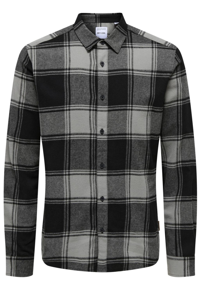 ONSGUDMUND LS CHECKED SHIRT NOOS 22007112 Griffin/BLACK