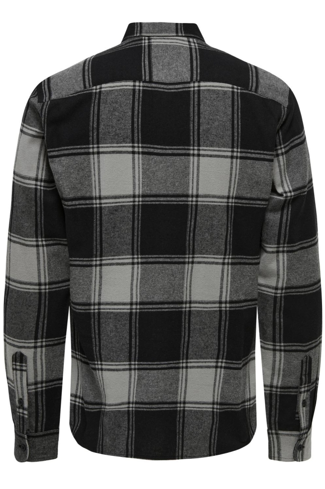 ONSGUDMUND LS CHECKED SHIRT NOOS 22007112 Griffin/BLACK