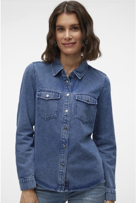 Vero Moda vmjennie ls denim shirt mix ga noos