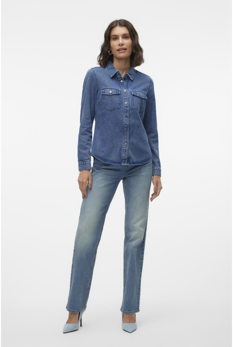 Vero Moda vmjennie ls denim shirt mix ga noos