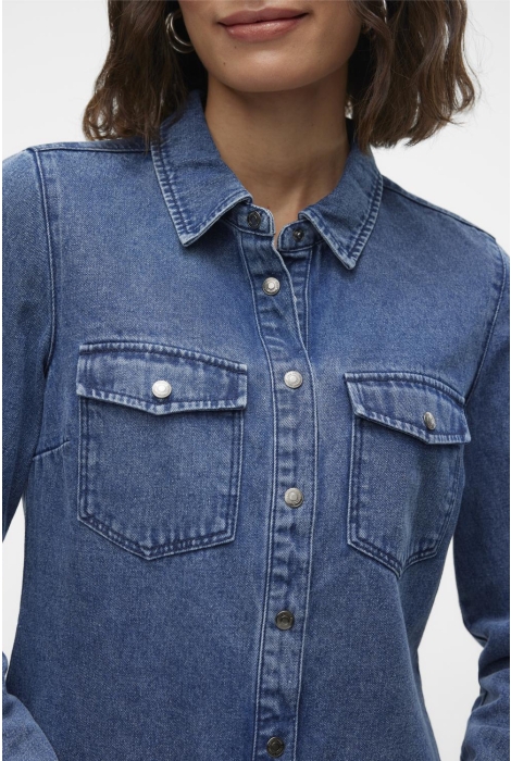 Vero Moda vmjennie ls denim shirt mix ga noos