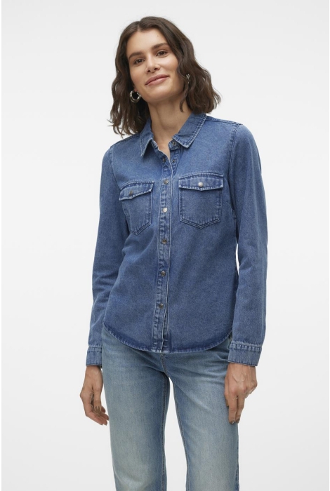 Vero Moda vmjennie ls denim shirt mix ga noos