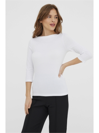 Vero Moda T-shirt VMPANDA MODAL 3/4 TOP JRS NOOS 10274133 BRIGHT WHITE